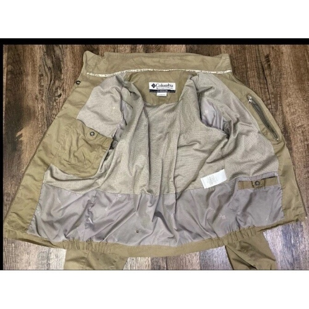Columbia Sportswear Jacket Mens M Brown Full Zip Pockets Cotton Outdoor Hiking - Picture 12 of 16